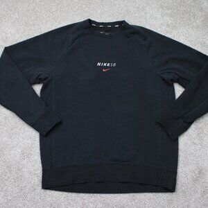 Nike SB Sweatshirt Mens Large Black Everett Crewneck Vented Long Sleeve Pullover
